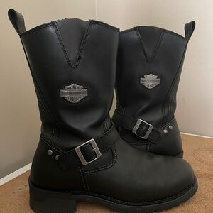 Harley-Davidson Black Leather Boots